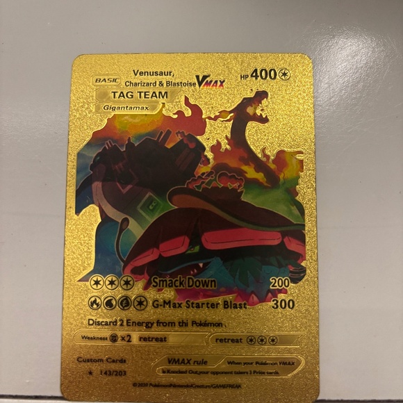 Pokmon rare foil card Pokmon rare foil card
